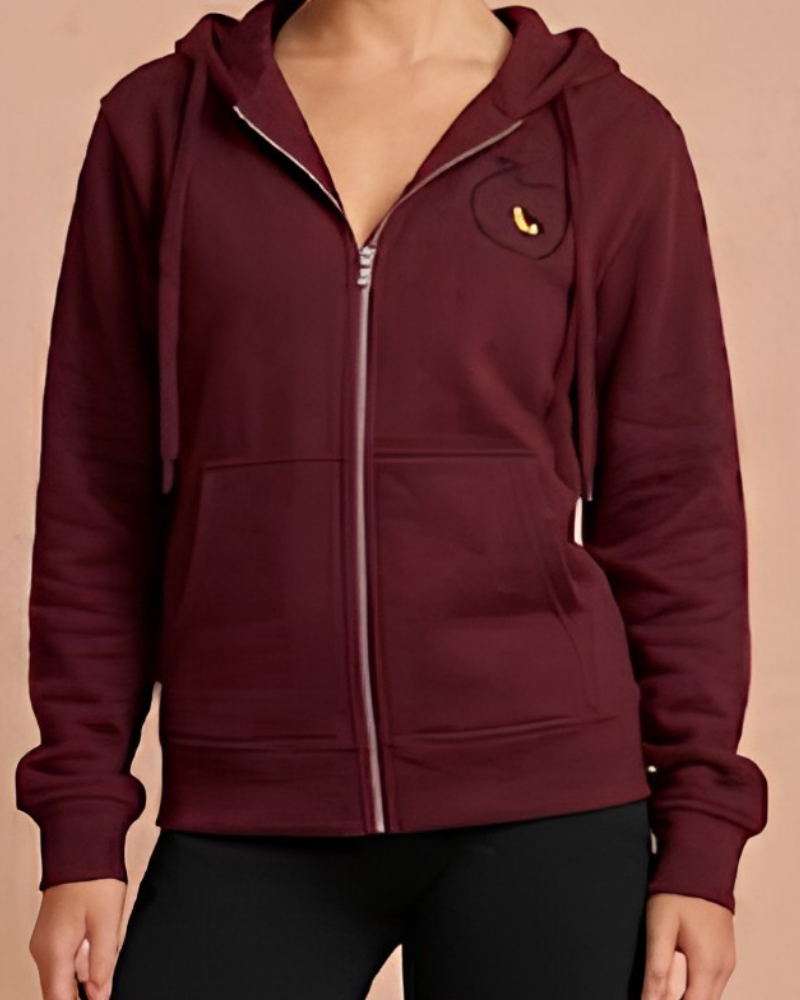 Maroon Women's Fleece Hoodie